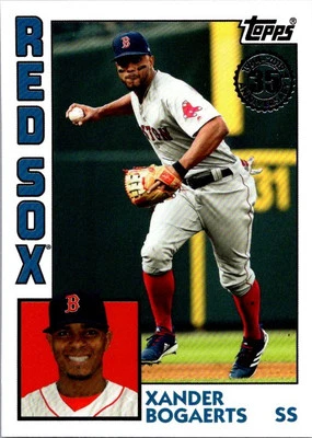 2019 Topps Update #84-5 Xander Bogaerts 1984 Topps Baseball 150th Anniversary - Image 1 of 2