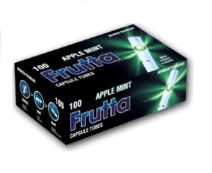 Zigarettenhülsen Geschmack Hülsen Click Frutta  Apple Mint Stopfen 10 Boxen NEU - Bild 1 von 2