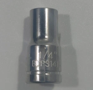 BLUE POINT BLPS1414, 1/4" DRIVE, 1/4" SOCKET, SHALLOW, 6 POINT. - Imagen 1 de 10