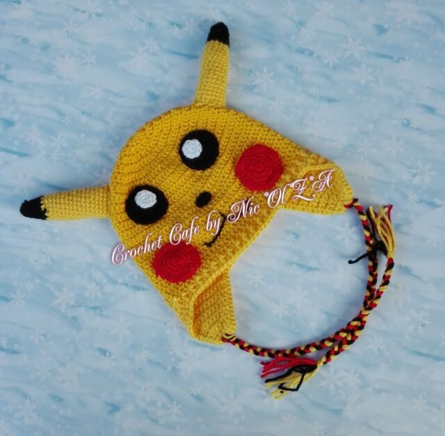 Fantasia Pikachu de Crochê Bebe