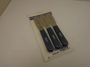 USA Made (3) Pack 3.25 in Sandwich Spreaders Mayo Butter Breakfast Smooth Edge - Picture 1 of 7