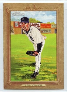 2007 Topps Turkey Red Baseball - #169 - Justin Verlander - Detroit Tigers