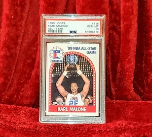 KARL MALONE 1989 NBA HOOPS #116 ALL STAR PSA 10 🔥Gem Mt POP 37 JAZZ HOF - Picture 1 of 2