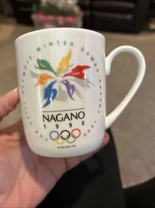 Taza de cerámica olímpica de los Juegos Olímpicos de Nagano 1998 - Imagen 1 de 4