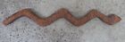 Wooden Aboriginal Carved Wire Burnt Snake Sculpture