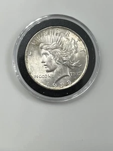 Dólar de plata P Peace 1923 90 % moneda de plata de Estados Unidos cruda en cápsula Filadelfia - Imagen 1 de 3