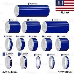 Vinyl Pinstriping Pin Stripe Car Styling Adhesive Tape Decal Sticker NAVY BLUE - Picture 1 of 27
