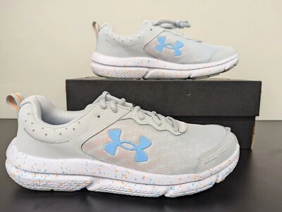  Under Armour Women's Charged Assert 10 UA PNTSP Grey 3027092-100 Shoes Size 8 - Image 1 of 4