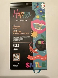 NEW! Happy Planner JOYFUL EXPRESSION Planner Stickers - 533 Pcs FAST FREE ship! - Picture 1 of 12