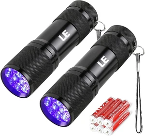 Lighting EVER Black Light Flashlight, Small UV Lights 395Nm, Portable Ultraviole - Imagen 1 de 9