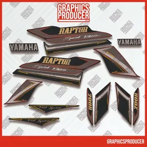 2009 Yamaha Raptor 700 SE Decals Grey Model Graphics Kit Stickers Premium Vinyl - Picture 1 of 1
