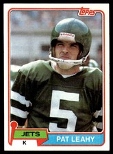 1981 Topps Pat Leahy New York Jets #177