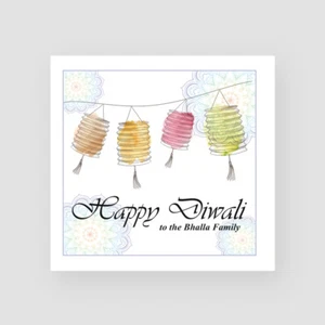 Personalised Handmade Happy Diwali Card - Divali, Hindu, Ganesh Festival Light - Picture 1 of 6