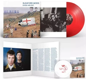 SLEAFORD MODS LP Divide And Exit RED VINYL + Flexi Disc 10th Anniversary IN STOC - Picture 1 of 9