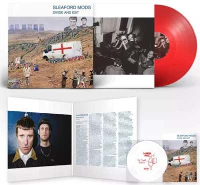 SLEAFORD MODS LP Divide And Exit RED VINYL + Flexi Disc 10th Anniversary IN STOC - Image 1 of 4