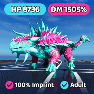 ARK Survival Ascended PVE Ankylosaurus 1505%DM Anky Top Stats Cotton PS5/XBOX/PC - Picture 1 of 8