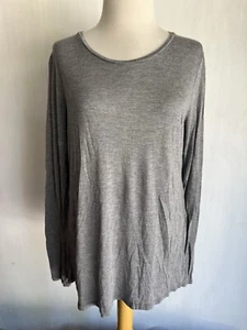 BANANA REPUBLIC (2016) Women's 100% Modal Gray Long Sleeve Top Shirt Size Large - Picture 1 of 6