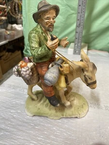Figura De Colección Norleans Viejo Sobre Burro Años 50 Excelente. Estado. Japón - Imagen 1 de 6
