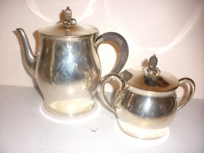 JUEGO DE 2 AZUCAREROS TETERA VINTAGE TUTTLE PLATA ESTERLINA PAUL REVERE 885gr Foto 1 de 4