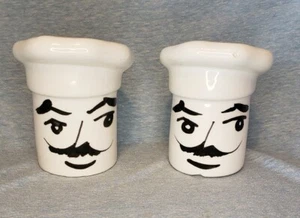 Keramik Kochkopf Salz und Pfefferstreuer - Bild 1 von 6