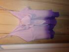 Layered Silk Top Pink Purple Tie In Front. Spaghetti Straps. Vgc Unbranded