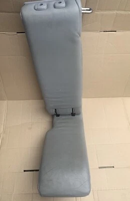 Toyota Highlander 2008-2010 OEM segunda fila asiento de salto plegable medio cuero gris Foto 1 de 4