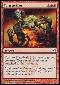 MTG: Turn to Slag - Scars of Mirrodin - Magic Card - Picture 1 of 2