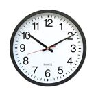 Universal® Round Wall Clock, 11-1/2 in, Black, Each (UNV10431)