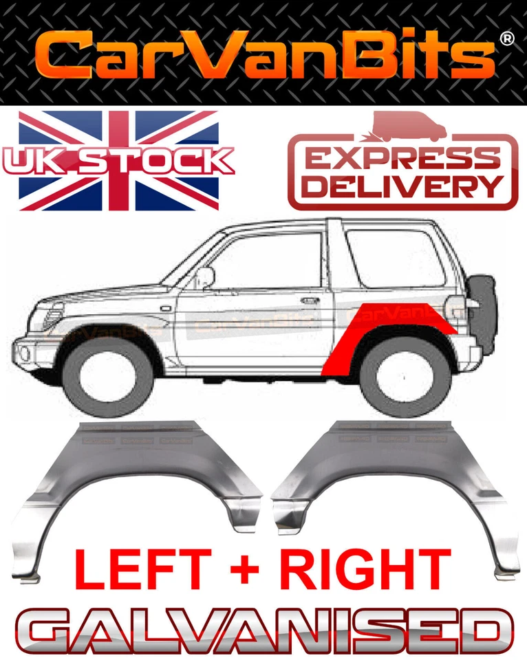 FOR MITSUBISHI PAJERO MONTERO 90-00 3DOOR REAR WHEEL ARCH REPAIR BODY RUST PANEL - Image 1 of 4