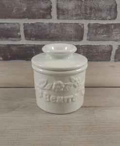 L. TREMAIN "BEURRE" The Original Butter Bell Crock White - Picture 1 of 9