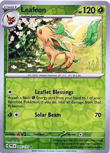 Leafeon 005/131 - REVERSE HOLO - SV: Prismatic Evolutions - NM - Picture 1 of 2