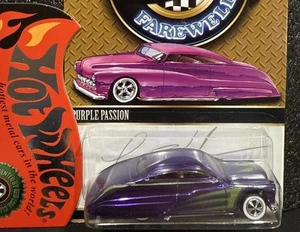 2008 Hot Wheels RLC Larry Wood Farewell Purple Passion SF Signed RR's 2203/5000 - Picture 1 of 3
