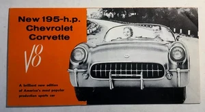 Original 1955 Chevrolet Corvette American Sports Car Dealer Prospekt - Bild 1 von 2