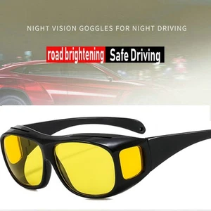 Car Night Vision Drive Glasses Safety Anti-Glare Anti-UV Sunglass Driver Goggles - Picture 1 of 16