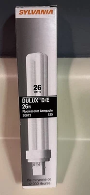 Sylvania Dulux D/E 26 Watt Compact Fluorescent Bulb 20673/835 - Image 1 of 3