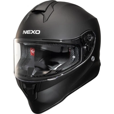 Nexo Integralhelm Basic III ECE 22/06 Motorradhelm mit kratzfestem Visier