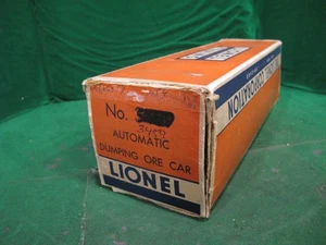 ORIGINAL EMPTY BOX FOR LIONEL 3459/3469 ore car with insert - POSTWAR - NR - Picture 1 of 15