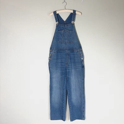 Mono con tirantes holgado de mezclilla azul marino antiguo 12 algodón no elástico Nanelle 2023 Foto 1 de 4