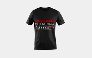 Camisetas impresas CHRISTMAS is Loading, camisetas con logotipo unisex con personalización - Imagen 1 de 8