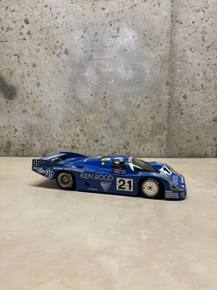MINICHAMPS 1/18 Scale - 1983 Porsche 956 Kenwood - #21 Mario Andretti Le Mans - Image 1 of 4
