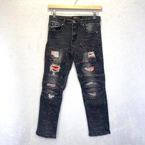 Switch Remarkable Jeans Boys 14 Distressed Denim Kids Streetwear Paint Splatter - Picture 1 of 13
