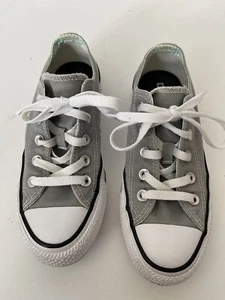 Converse All Star Double Tongue Womens Size 5 Shoes Gray Athletic Sneakers - Picture 1 of 10