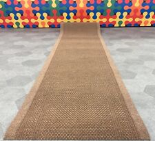 Natural Carpet Runner Rug Non Slip Heavy Duty Mat Stair Kitchen Hallway 17ft