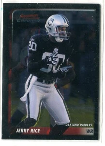 2003 Bowman Chrome Jerry Rice Base Card #95 HOF OAKLAND RAIDERS - Picture 1 of 1