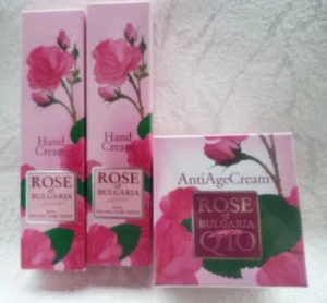 BioFresh ROSE of Bulgaria set:Face AntiAgeCream with Q10 +2 x Hand cream - Picture 1 of 3