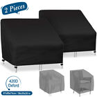 2x Waterproof Chair Cover High Back Outdoor Patio Garden Furniture Storage Cover