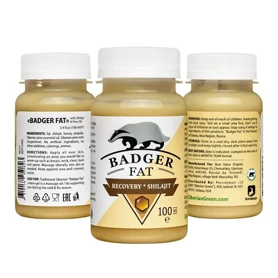 Crema-Gel “Badger Fat” con Altai Shilajit y Aceite de Pino Siberiano 100 ml Foto 1 de 4