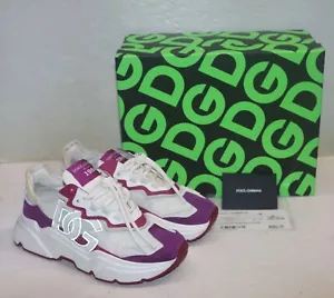 Dolce & Gabbana Purple and White DG Logo 1984 Daymaster Sneakers Size 41 - Picture 1 of 18