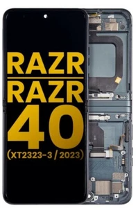 Original OLED Main Display For Motorola Razr 4o +(Free UPS 2 Day Air) With Frame - Picture 1 of 3