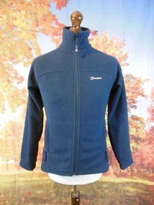Berghaus blue 100% polyester full zip Fleece Jacket. UK women's size 10 - Picture 1 of 11